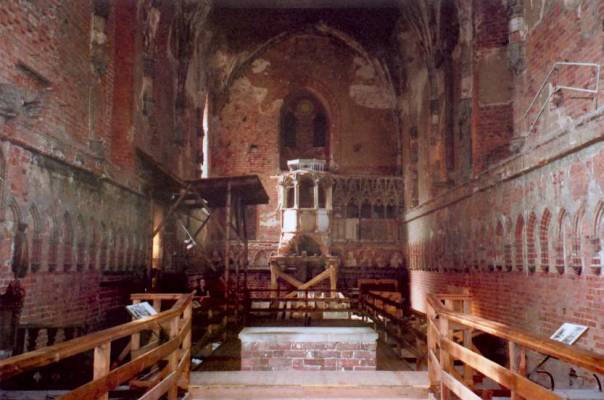 The destroyed St Mary's chapel